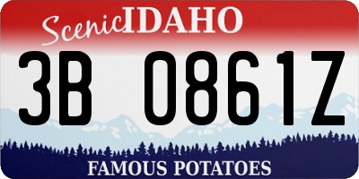 ID license plate 3B0861Z