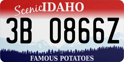 ID license plate 3B0866Z