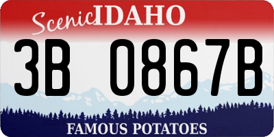 ID license plate 3B0867B