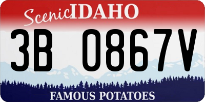 ID license plate 3B0867V