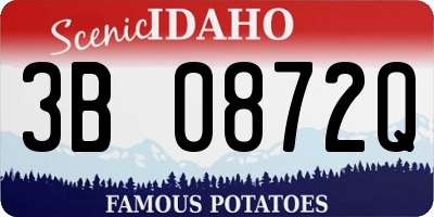 ID license plate 3B0872Q
