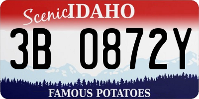 ID license plate 3B0872Y