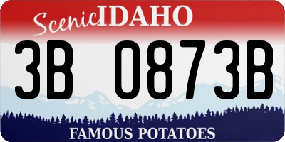 ID license plate 3B0873B