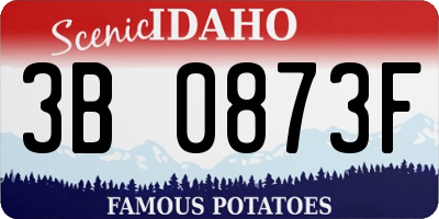 ID license plate 3B0873F
