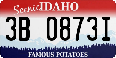 ID license plate 3B0873I