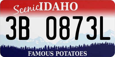 ID license plate 3B0873L