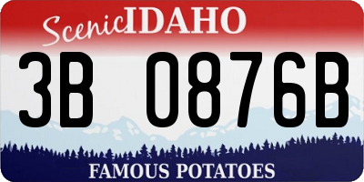 ID license plate 3B0876B