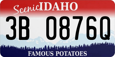 ID license plate 3B0876Q