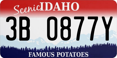 ID license plate 3B0877Y
