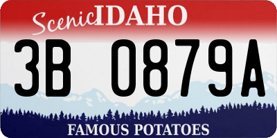 ID license plate 3B0879A