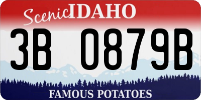 ID license plate 3B0879B