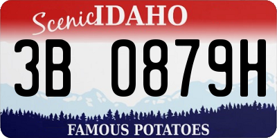 ID license plate 3B0879H