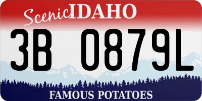ID license plate 3B0879L