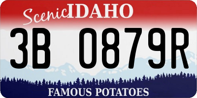ID license plate 3B0879R