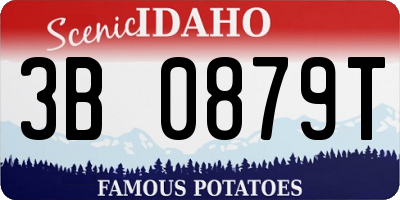 ID license plate 3B0879T