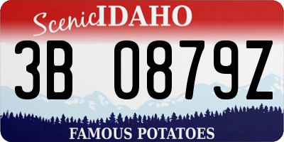 ID license plate 3B0879Z