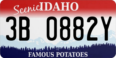 ID license plate 3B0882Y