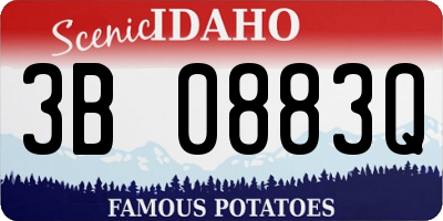 ID license plate 3B0883Q