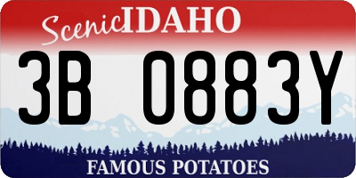 ID license plate 3B0883Y