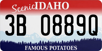 ID license plate 3B0889Q