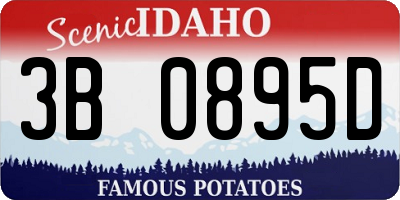 ID license plate 3B0895D
