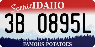 ID license plate 3B0895L