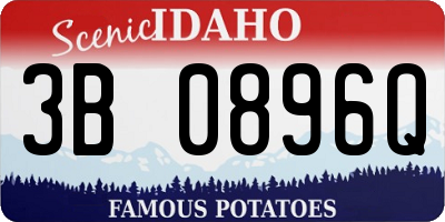 ID license plate 3B0896Q