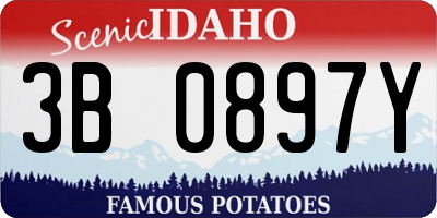 ID license plate 3B0897Y