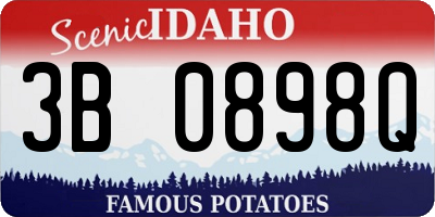 ID license plate 3B0898Q