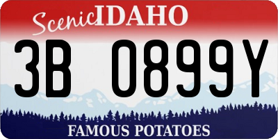 ID license plate 3B0899Y