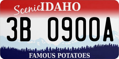 ID license plate 3B0900A