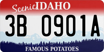ID license plate 3B0901A