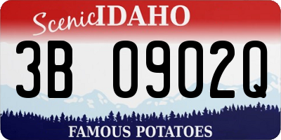 ID license plate 3B0902Q