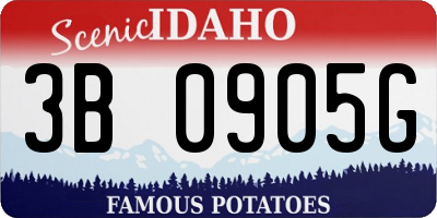 ID license plate 3B0905G