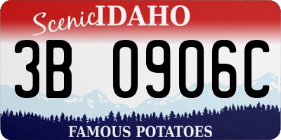 ID license plate 3B0906C