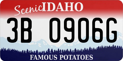 ID license plate 3B0906G