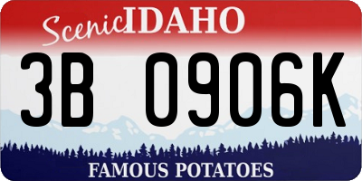 ID license plate 3B0906K
