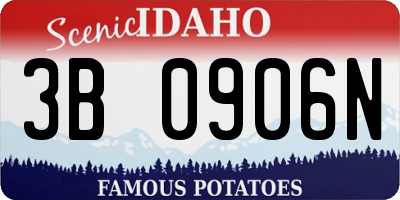 ID license plate 3B0906N