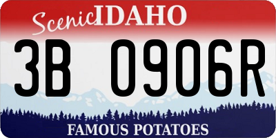 ID license plate 3B0906R