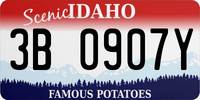 ID license plate 3B0907Y