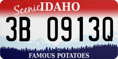 ID license plate 3B0913Q