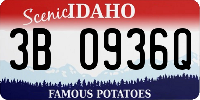 ID license plate 3B0936Q