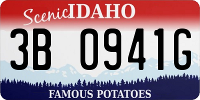 ID license plate 3B0941G