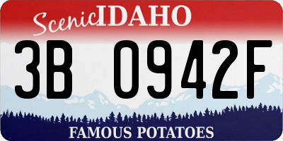 ID license plate 3B0942F