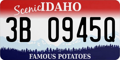 ID license plate 3B0945Q