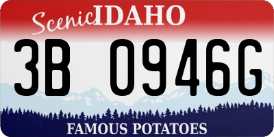 ID license plate 3B0946G