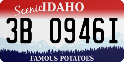 ID license plate 3B0946I