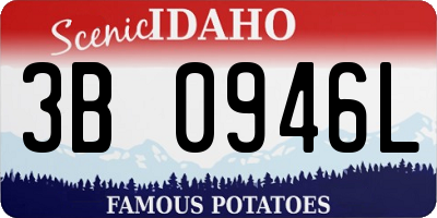 ID license plate 3B0946L