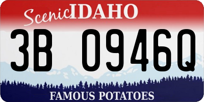 ID license plate 3B0946Q