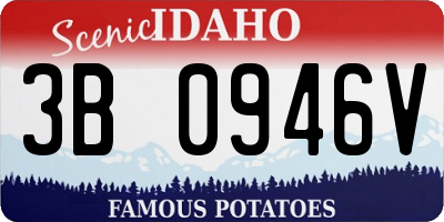 ID license plate 3B0946V